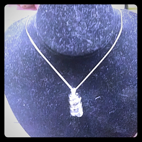 Jewelry - Sterling Silver Ladies Necklace With Gemstome